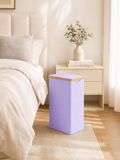 Laundry Hamper with Lid,110L Laundry Basket with Mesh Bags,Beige