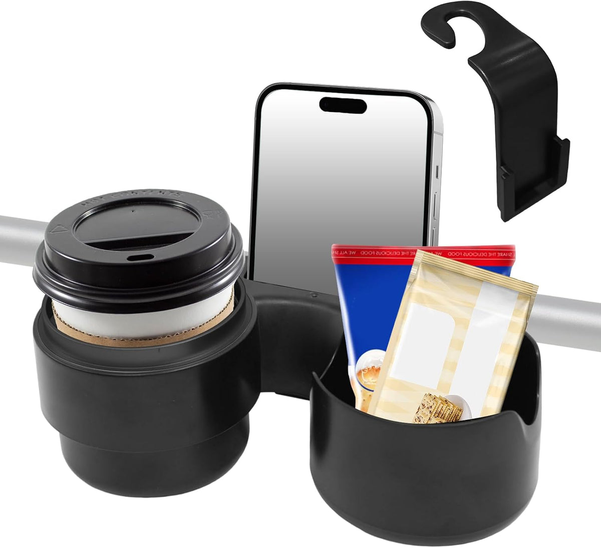3 in 1 Universal Stroller Snack Tray with Cup & Phone Holder