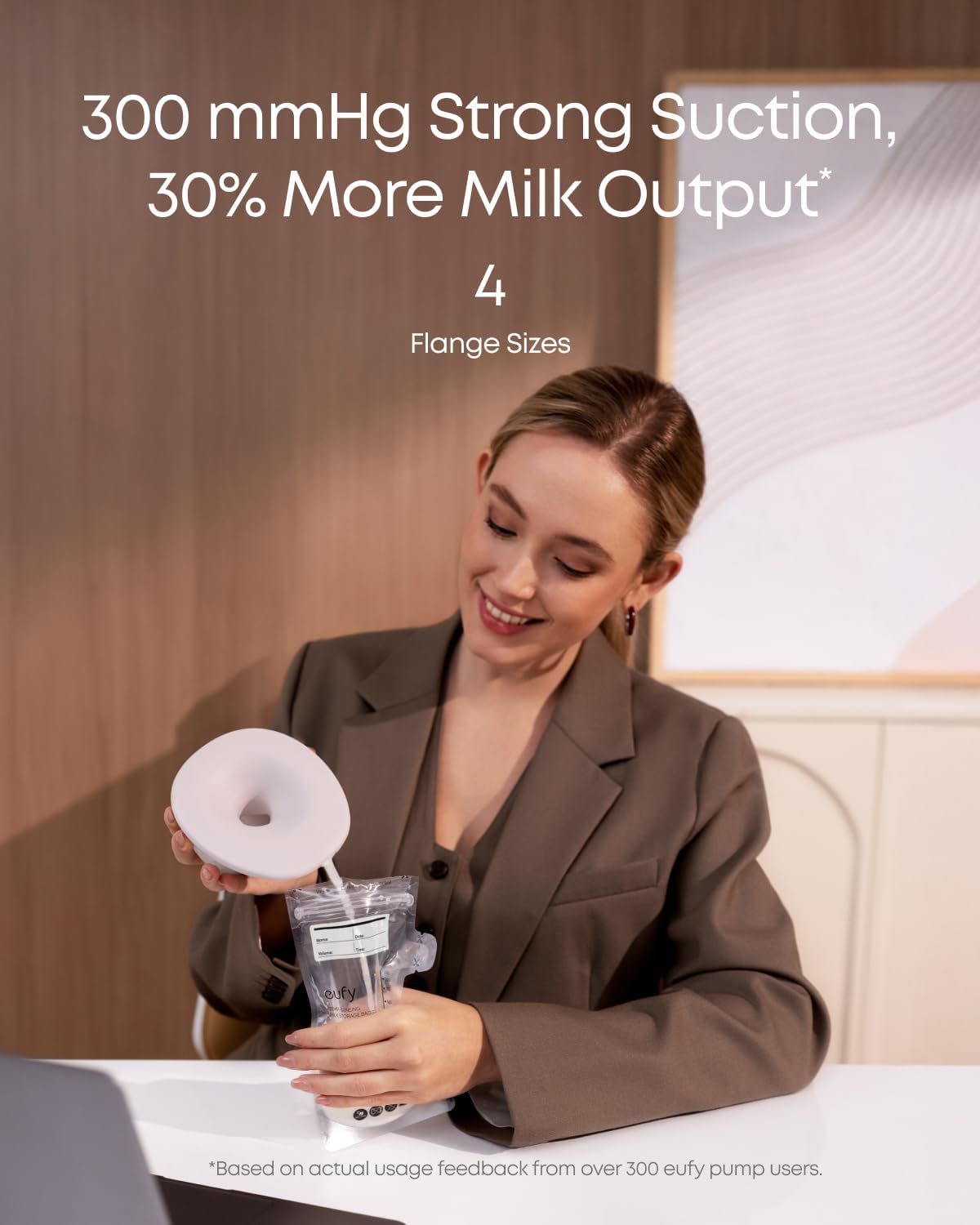 eufy Heated Massage Wearable Breast Pump S2 Pro, Charging Case