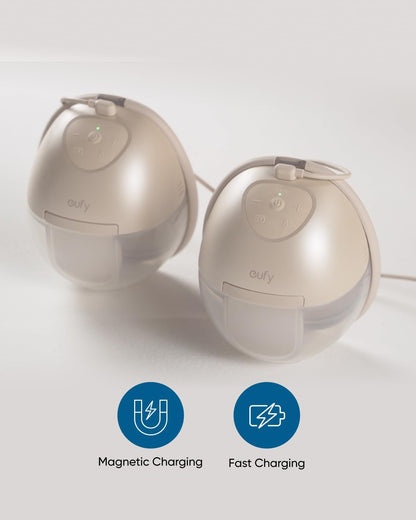 eufy Heated Massage Wearable Breast Pump S2 Pro, Charging Case