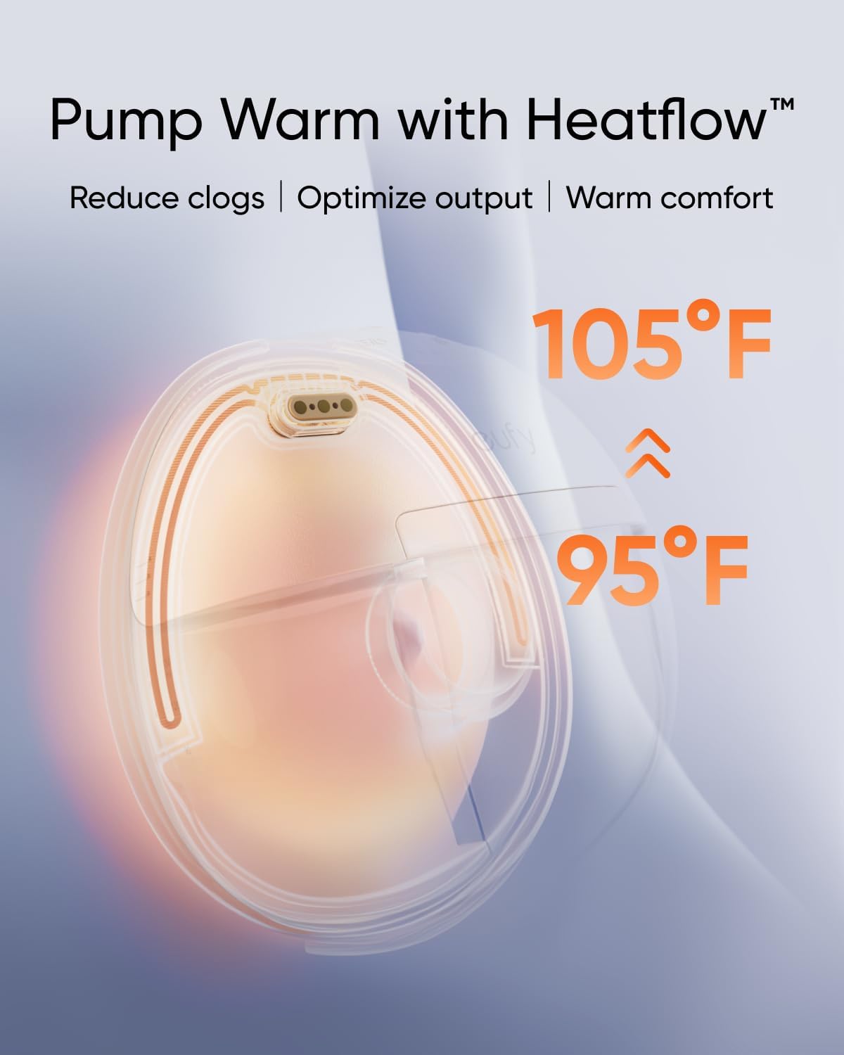 eufy Heated Massage Wearable Breast Pump S2 Pro, Charging Case