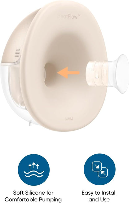 eufy Heated Massage Wearable Breast Pump S2 Pro, Charging Case
