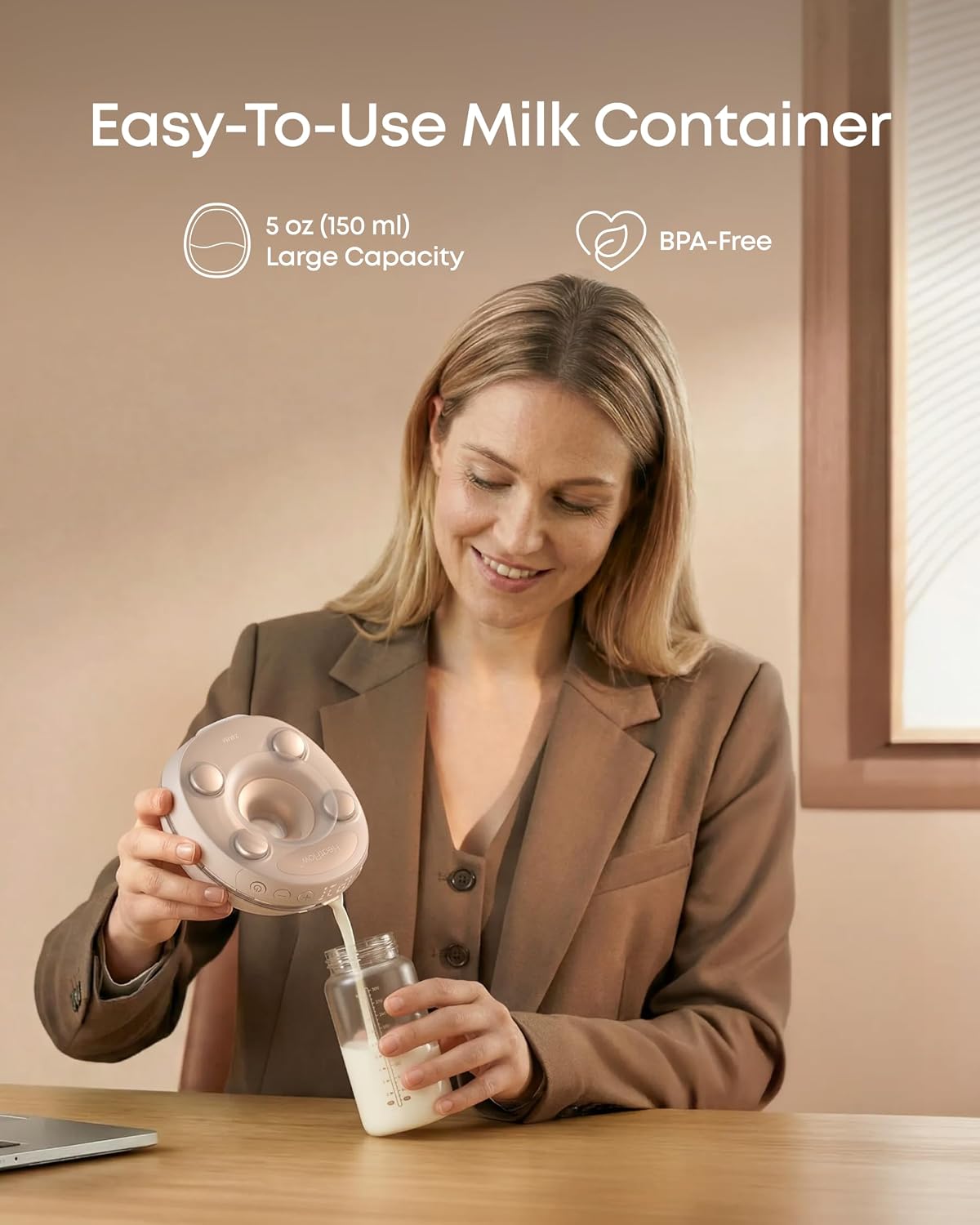 eufy Heated Massage Wearable Breast Pump S2 Pro, Charging Case
