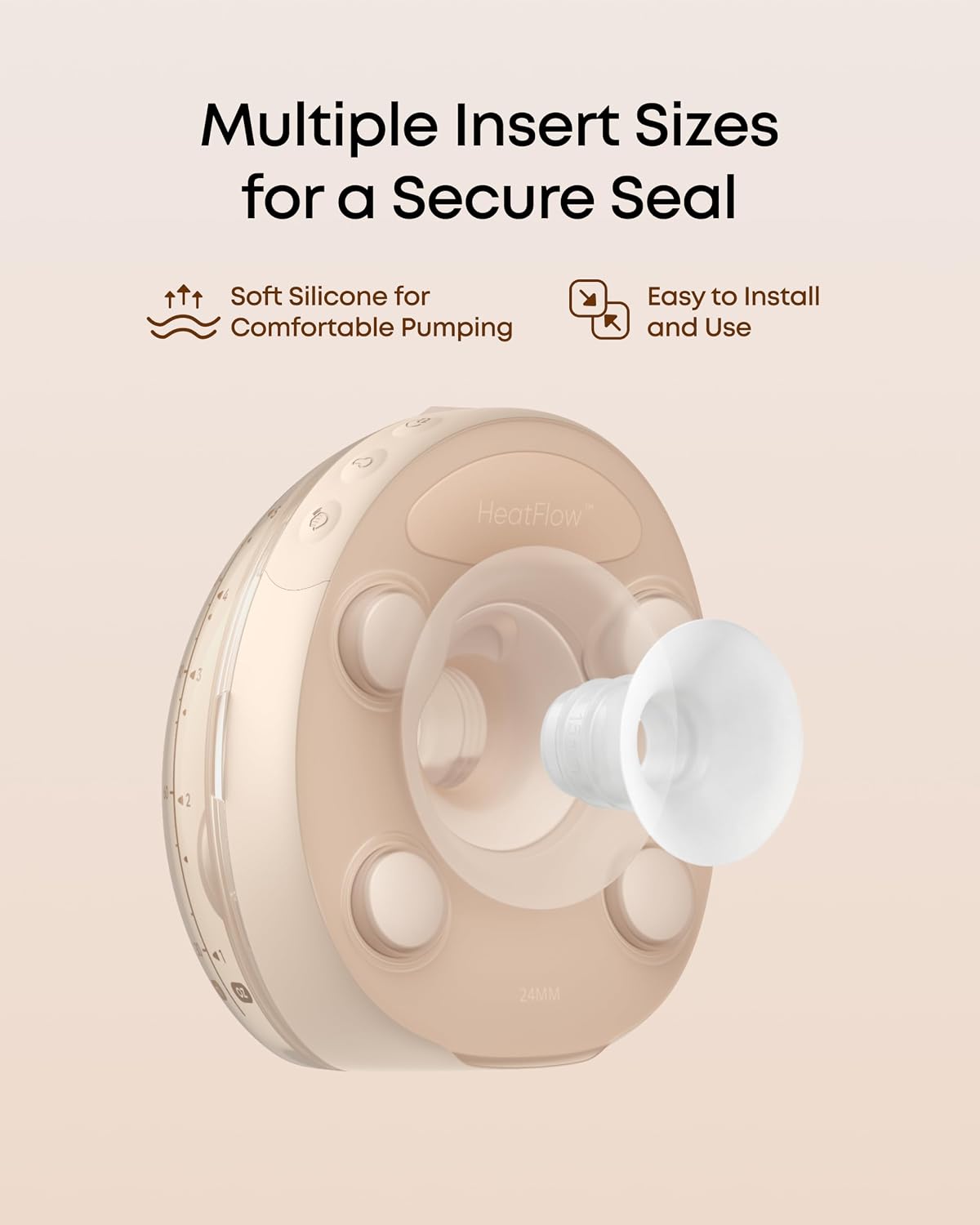 eufy Heated Massage Wearable Breast Pump S2 Pro, Charging Case