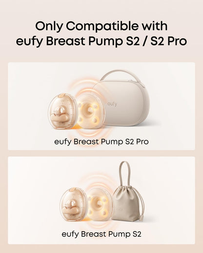 eufy Heated Massage Wearable Breast Pump S2 Pro, Charging Case