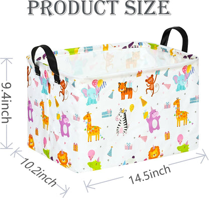 Rectangle Gift Shelf Nursery Storage Basket Laundry Hamper Storage Box and Bins for Home Clothes with Handles