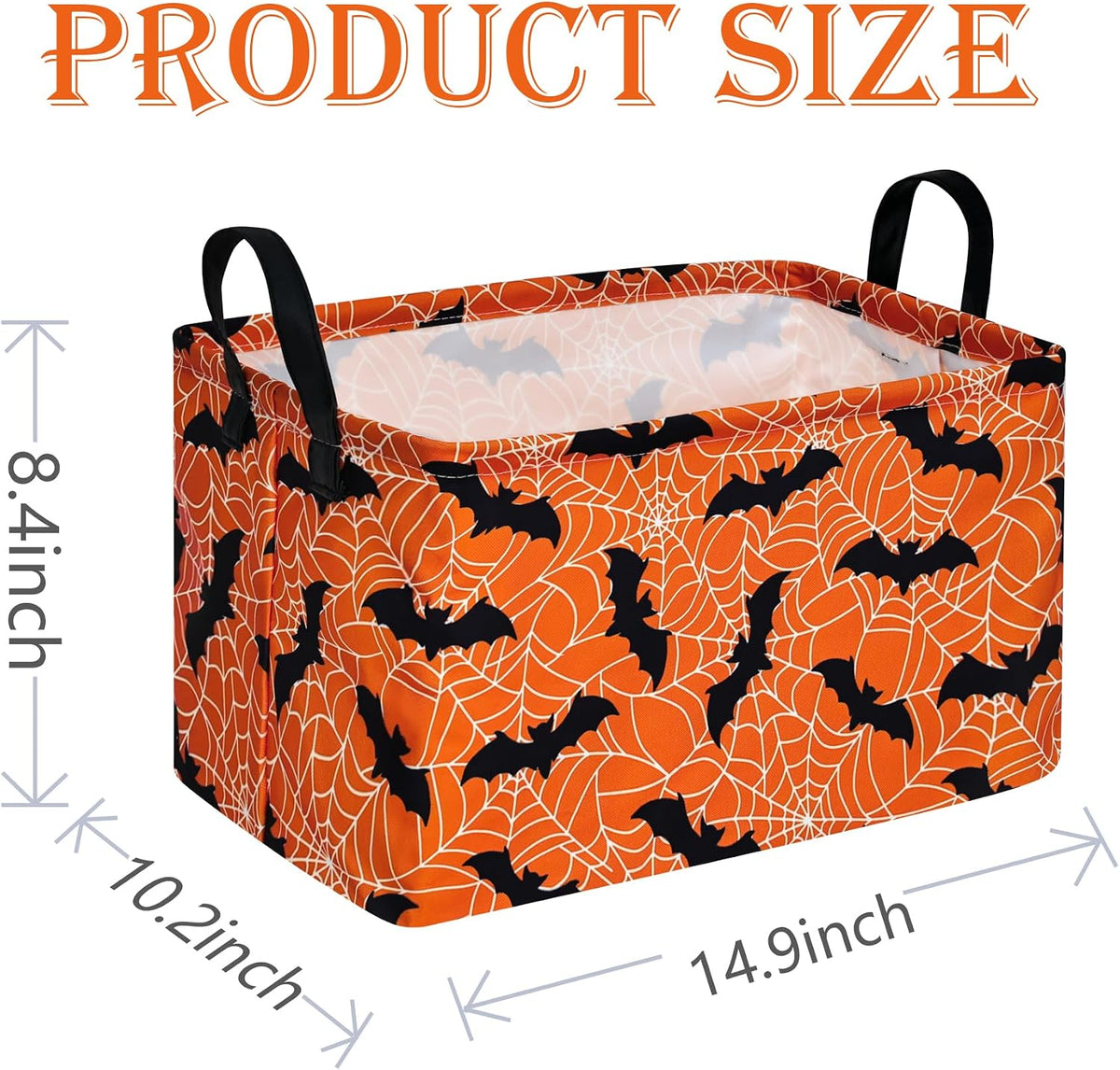 Rectangle Gift Shelf Nursery Storage Basket Laundry Hamper Storage Box and Bins for Home Clothes with Handles