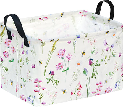Rectangle Gift Shelf Nursery Storage Basket Laundry Hamper Storage Box and Bins for Home Clothes with Handles