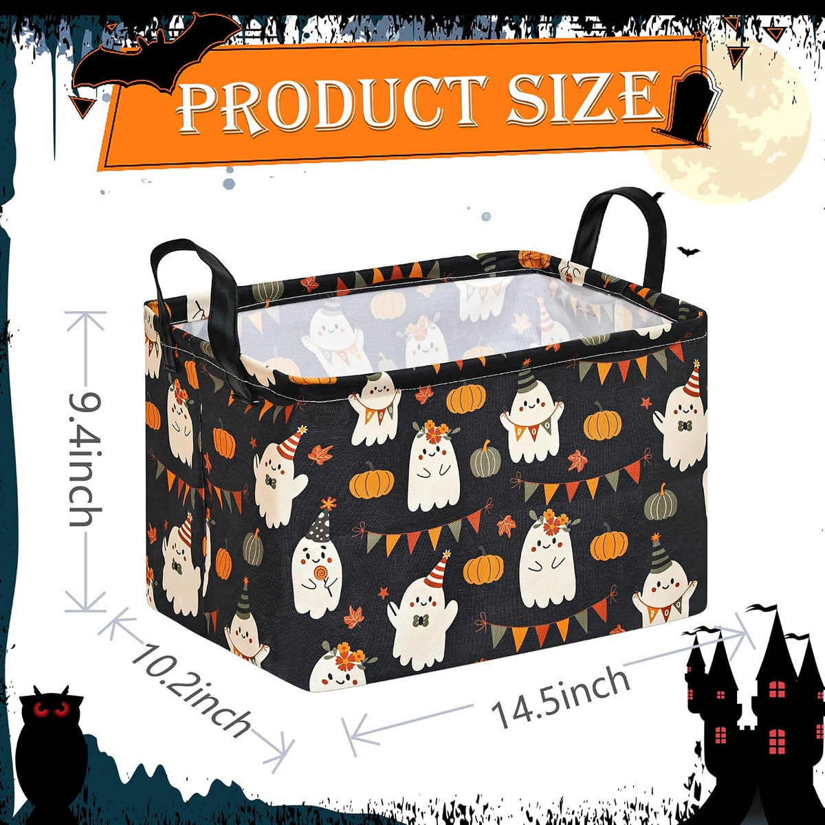 Rectangle Gift Shelf Nursery Storage Basket Laundry Hamper Storage Box and Bins for Home Clothes with Handles