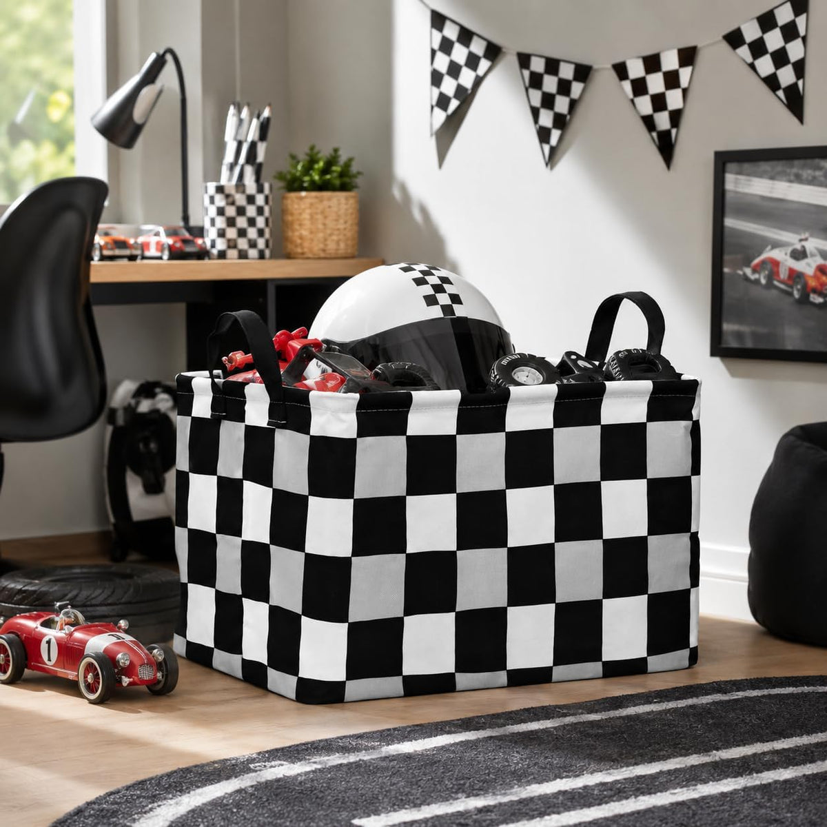 Rectangle Gift Shelf Nursery Storage Basket Laundry Hamper Storage Box and Bins for Home Clothes with Handles