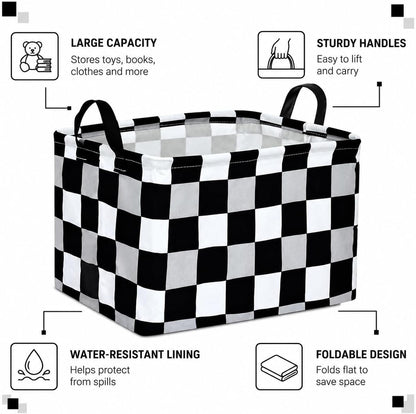 Rectangle Gift Shelf Nursery Storage Basket Laundry Hamper Storage Box and Bins for Home Clothes with Handles
