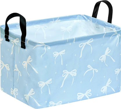 Rectangle Gift Shelf Nursery Storage Basket Laundry Hamper Storage Box and Bins for Home Clothes with Handles