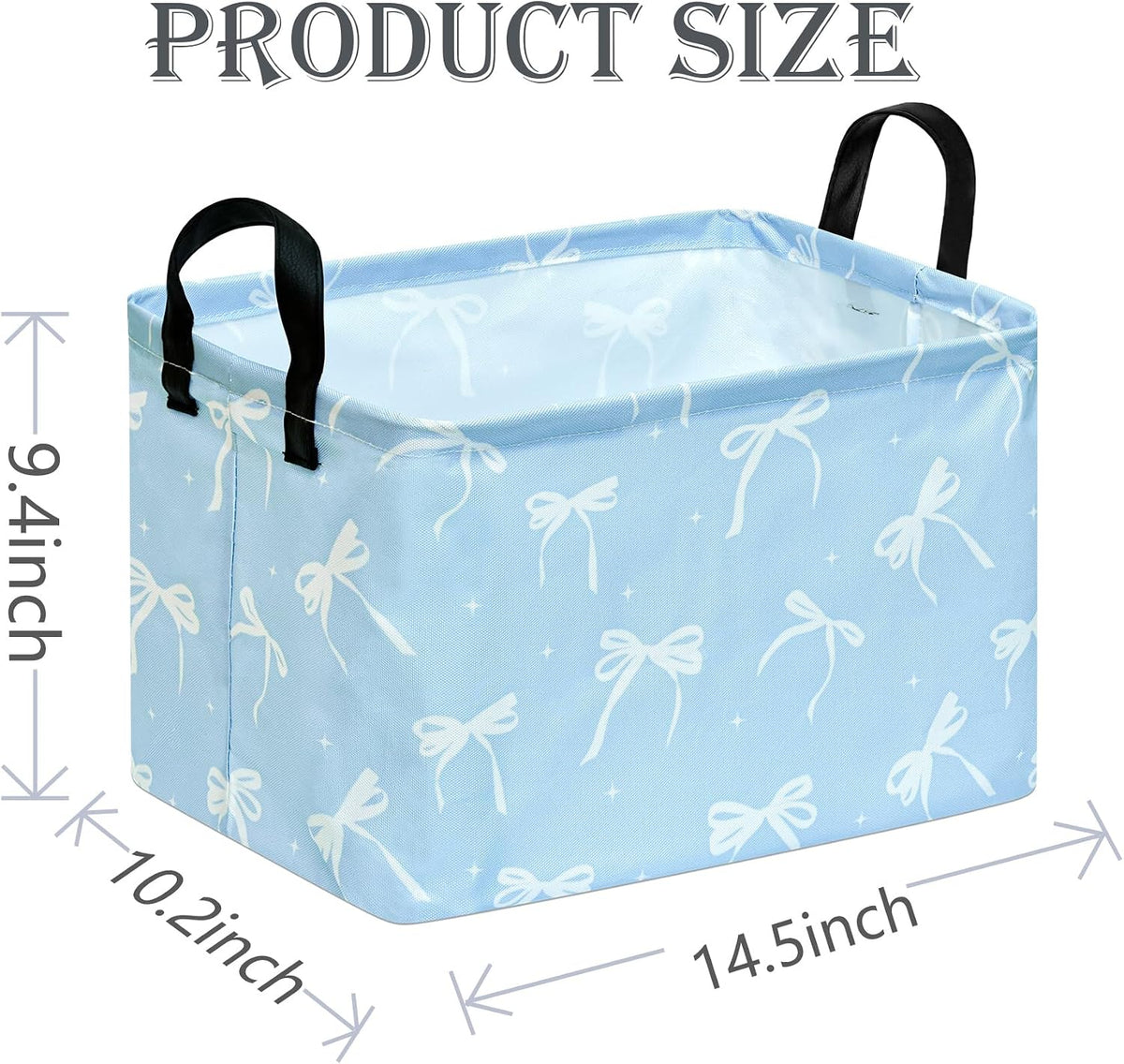 Rectangle Gift Shelf Nursery Storage Basket Laundry Hamper Storage Box and Bins for Home Clothes with Handles