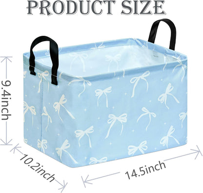 Rectangle Gift Shelf Nursery Storage Basket Laundry Hamper Storage Box and Bins for Home Clothes with Handles