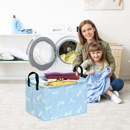 Rectangle Gift Shelf Nursery Storage Basket Laundry Hamper Storage Box and Bins for Home Clothes with Handles