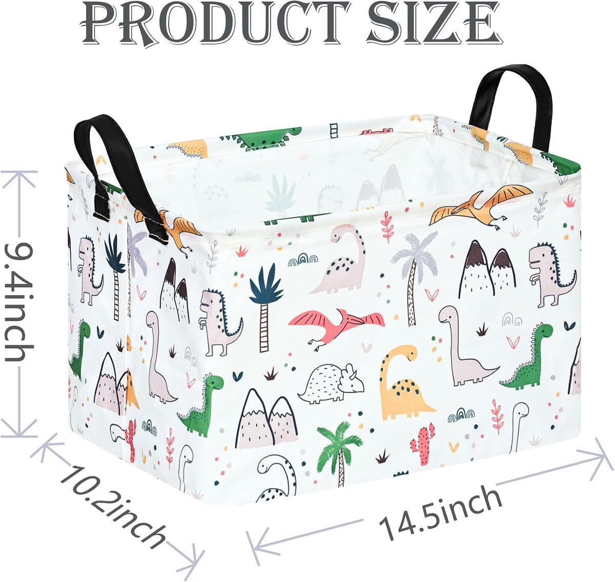 Rectangle Gift Shelf Nursery Storage Basket Laundry Hamper Storage Box and Bins for Home Clothes with Handles