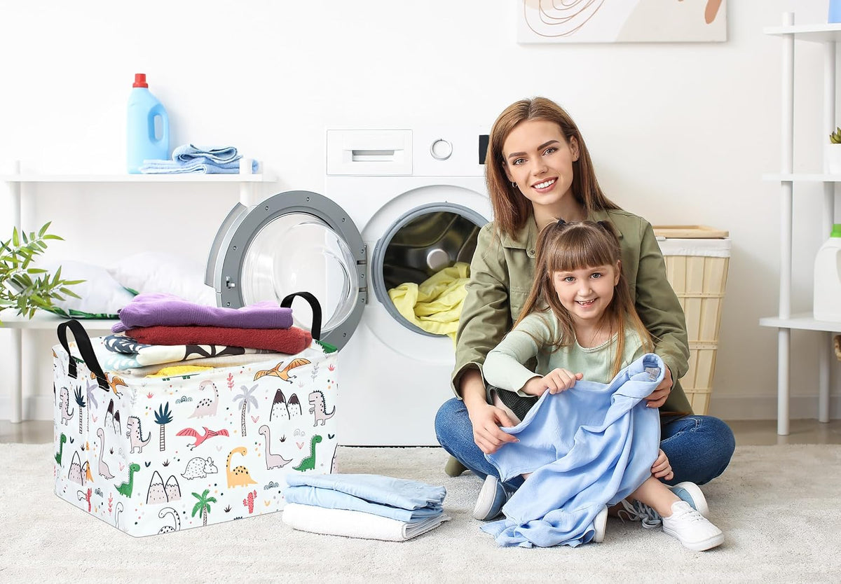 Rectangle Gift Shelf Nursery Storage Basket Laundry Hamper Storage Box and Bins for Home Clothes with Handles