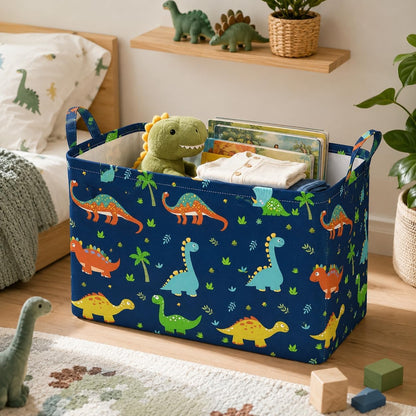 Rectangle Gift Shelf Nursery Storage Basket Laundry Hamper Storage Box and Bins for Home Clothes with Handles