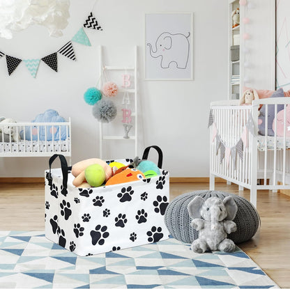 Rectangle Gift Shelf Nursery Storage Basket Laundry Hamper Storage Box and Bins for Home Clothes with Handles