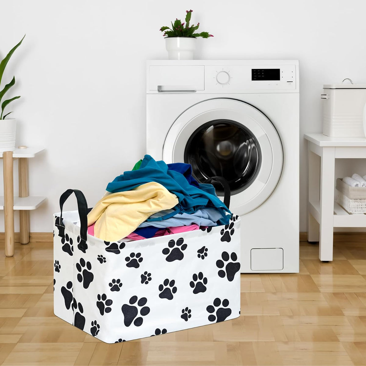 Rectangle Gift Shelf Nursery Storage Basket Laundry Hamper Storage Box and Bins for Home Clothes with Handles