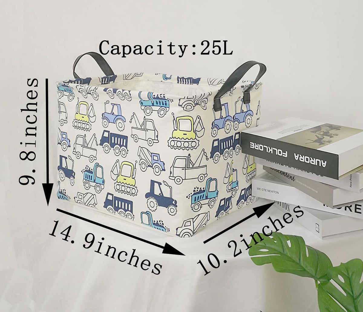 Rectangle Gift Shelf Nursery Storage Basket Laundry Hamper Storage Box and Bins for Home Clothes with Handles