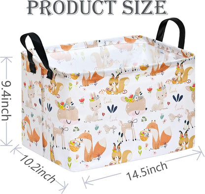 Rectangle Gift Shelf Nursery Storage Basket Laundry Hamper Storage Box and Bins for Home Clothes with Handles