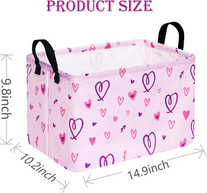 Rectangle Gift Shelf Nursery Storage Basket Laundry Hamper Storage Box and Bins for Home Clothes with Handles