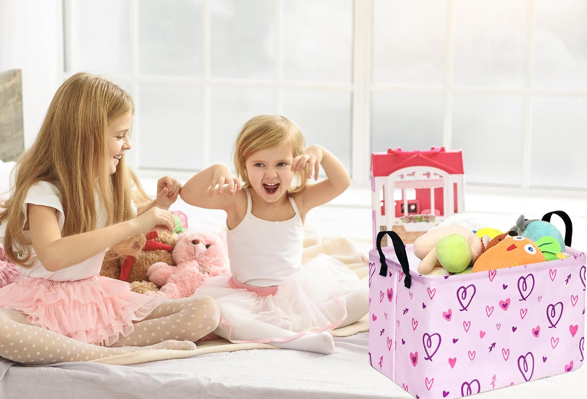 Rectangle Gift Shelf Nursery Storage Basket Laundry Hamper Storage Box and Bins for Home Clothes with Handles