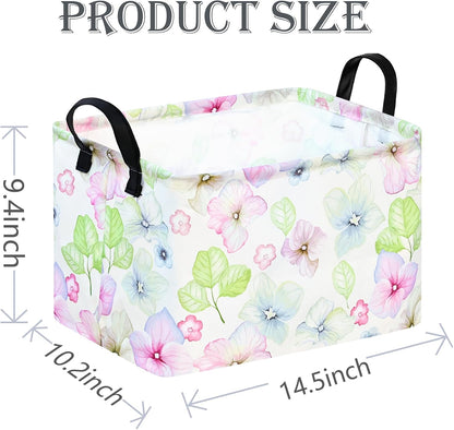 Rectangle Gift Shelf Nursery Storage Basket Laundry Hamper Storage Box and Bins for Home Clothes with Handles