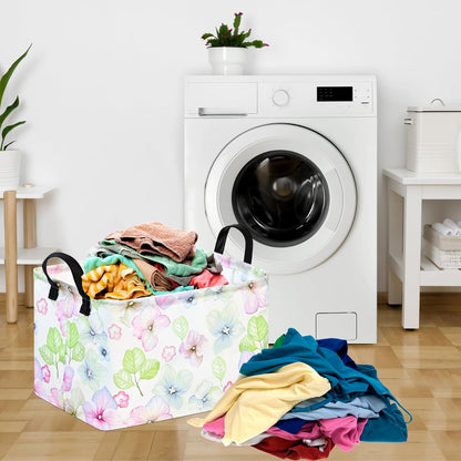 Rectangle Gift Shelf Nursery Storage Basket Laundry Hamper Storage Box and Bins for Home Clothes with Handles