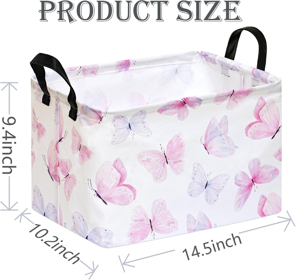 Rectangle Gift Shelf Nursery Storage Basket Laundry Hamper Storage Box and Bins for Home Clothes with Handles