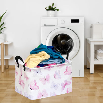 Rectangle Gift Shelf Nursery Storage Basket Laundry Hamper Storage Box and Bins for Home Clothes with Handles