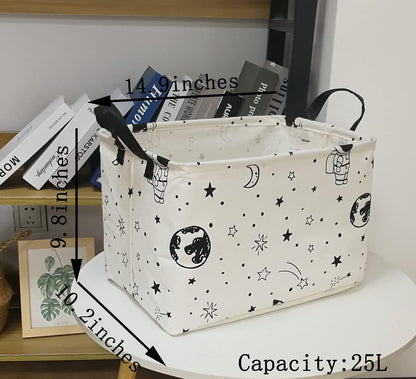 Rectangle Gift Shelf Nursery Storage Basket Laundry Hamper Storage Box and Bins for Home Clothes with Handles