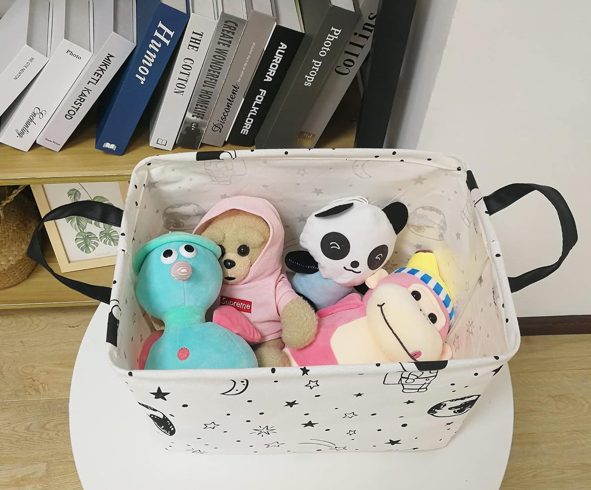Rectangle Gift Shelf Nursery Storage Basket Laundry Hamper Storage Box and Bins for Home Clothes with Handles