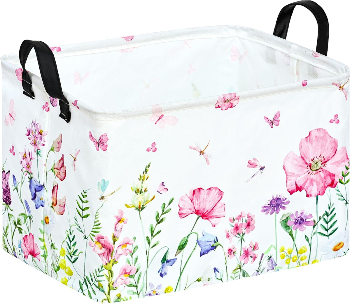 Rectangle Gift Shelf Nursery Storage Basket Laundry Hamper Storage Box and Bins for Home Clothes with Handles