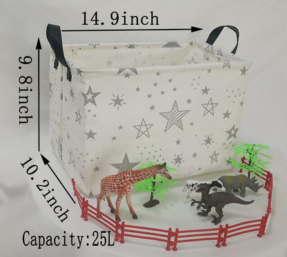 Rectangle Gift Shelf Nursery Storage Basket Laundry Hamper Storage Box and Bins for Home Clothes with Handles