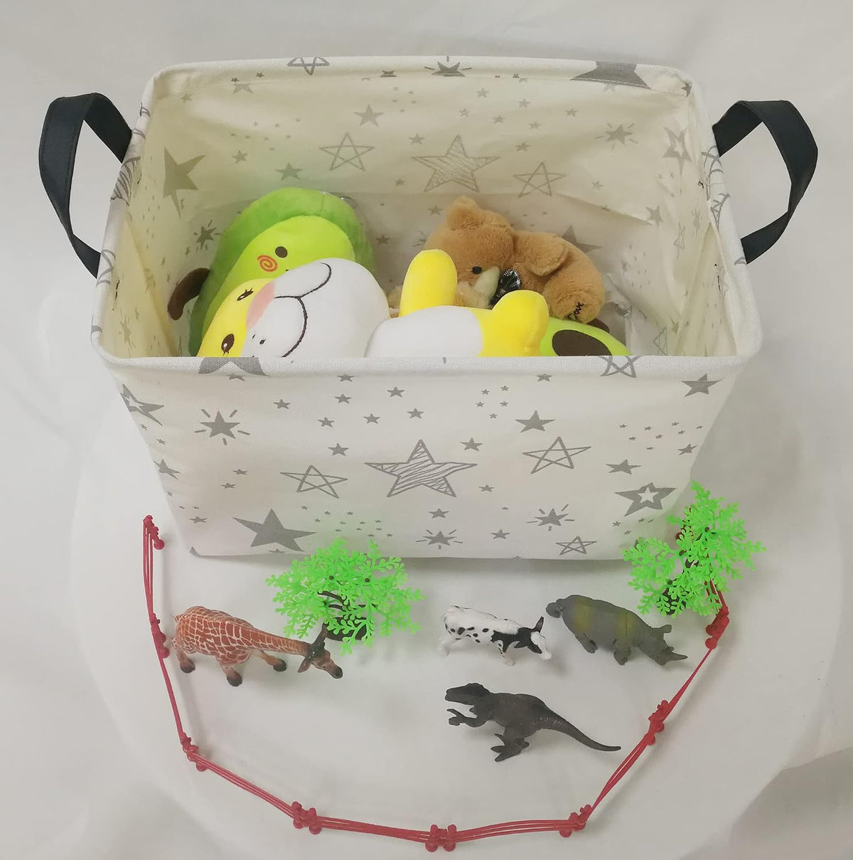 Rectangle Gift Shelf Nursery Storage Basket Laundry Hamper Storage Box and Bins for Home Clothes with Handles