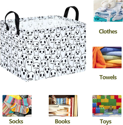 Rectangle Gift Shelf Nursery Storage Basket Laundry Hamper Storage Box and Bins for Home Clothes with Handles