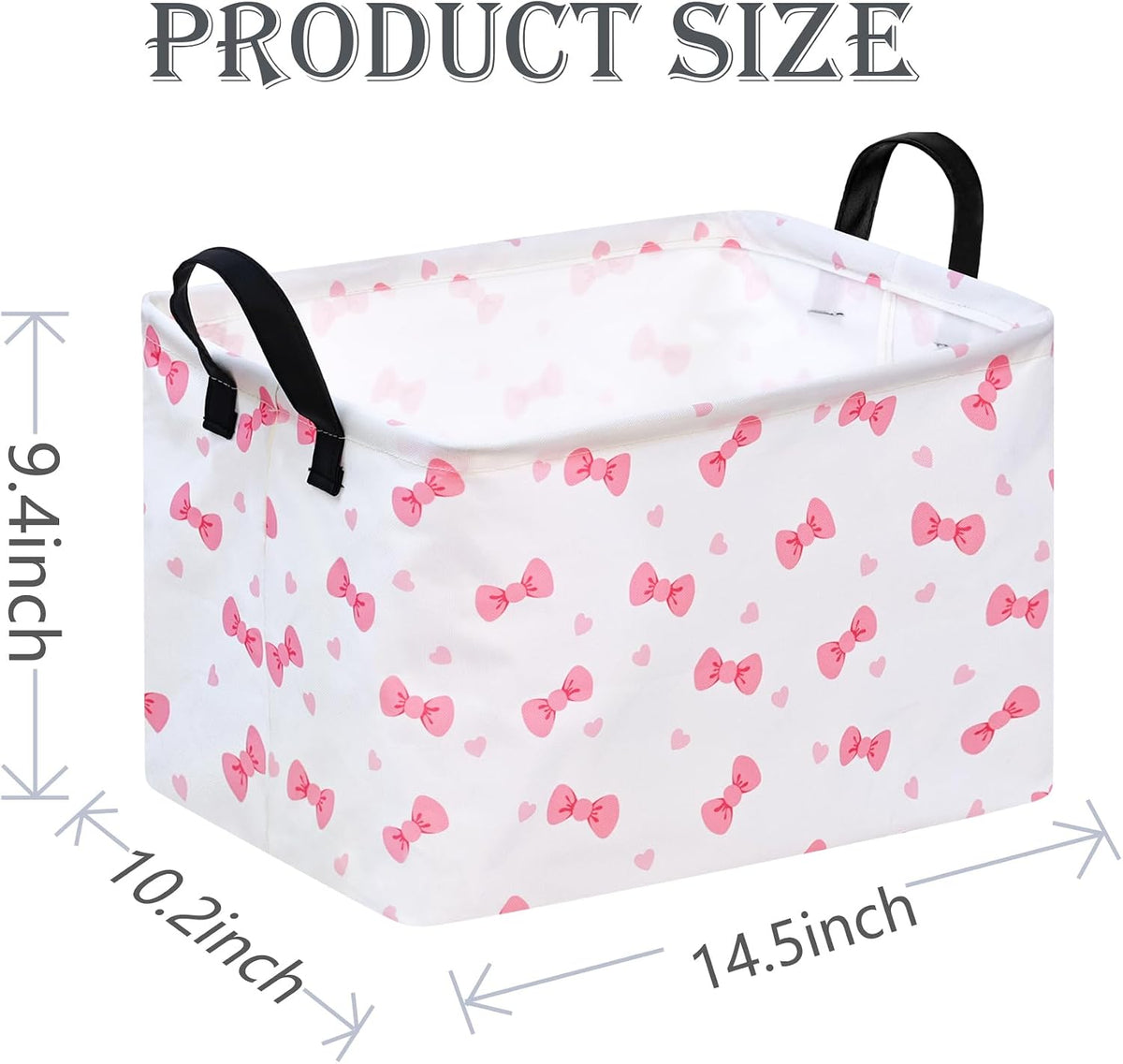 Rectangle Gift Shelf Nursery Storage Basket Laundry Hamper Storage Box and Bins for Home Clothes with Handles