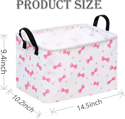 Rectangle Gift Shelf Nursery Storage Basket Laundry Hamper Storage Box and Bins for Home Clothes with Handles