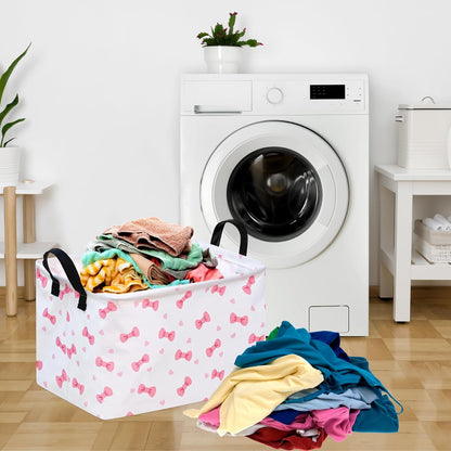 Rectangle Gift Shelf Nursery Storage Basket Laundry Hamper Storage Box and Bins for Home Clothes with Handles