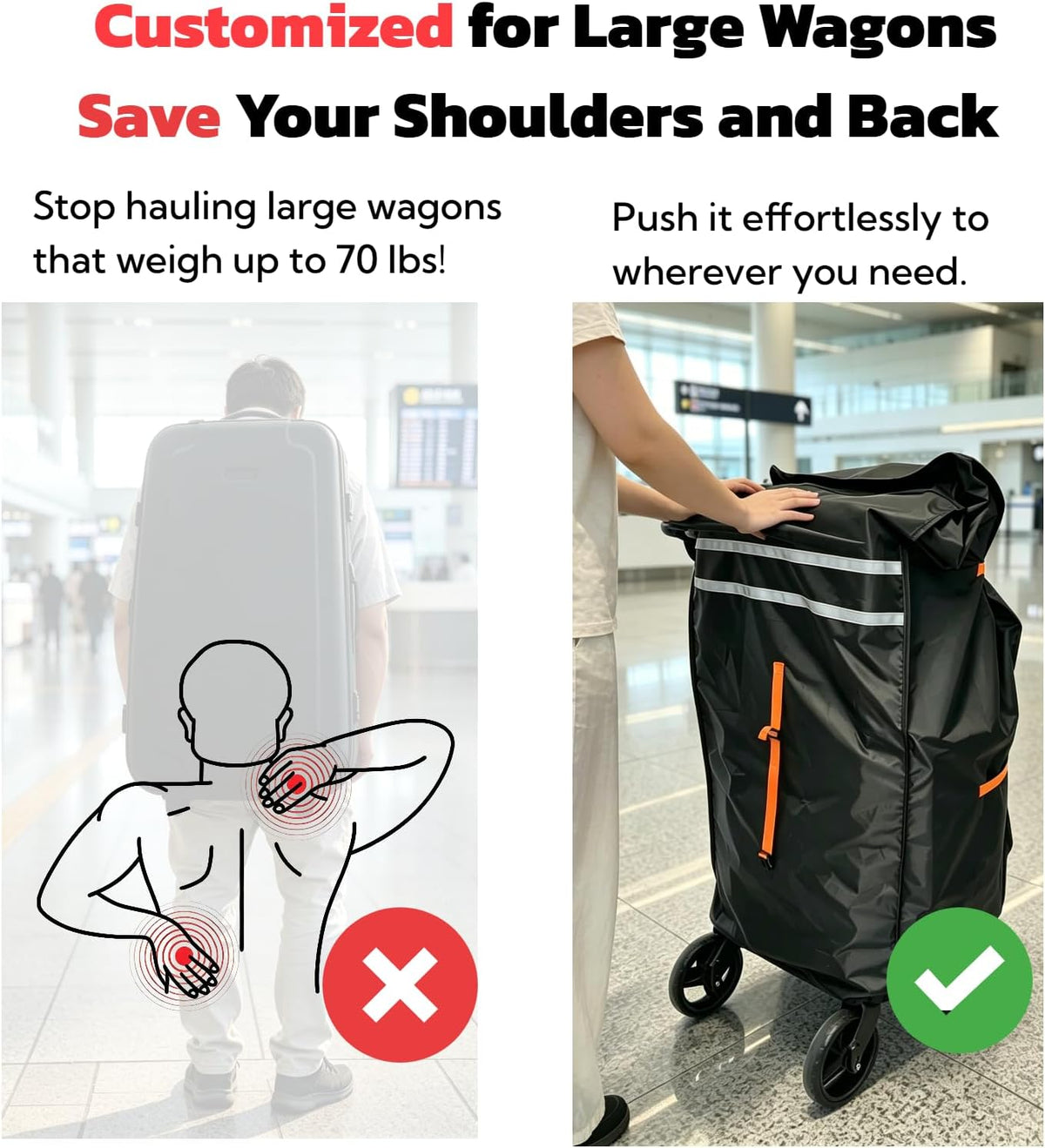 Extra Large Travel Bag Compatible with WONDERFOLD,JEEP,etc