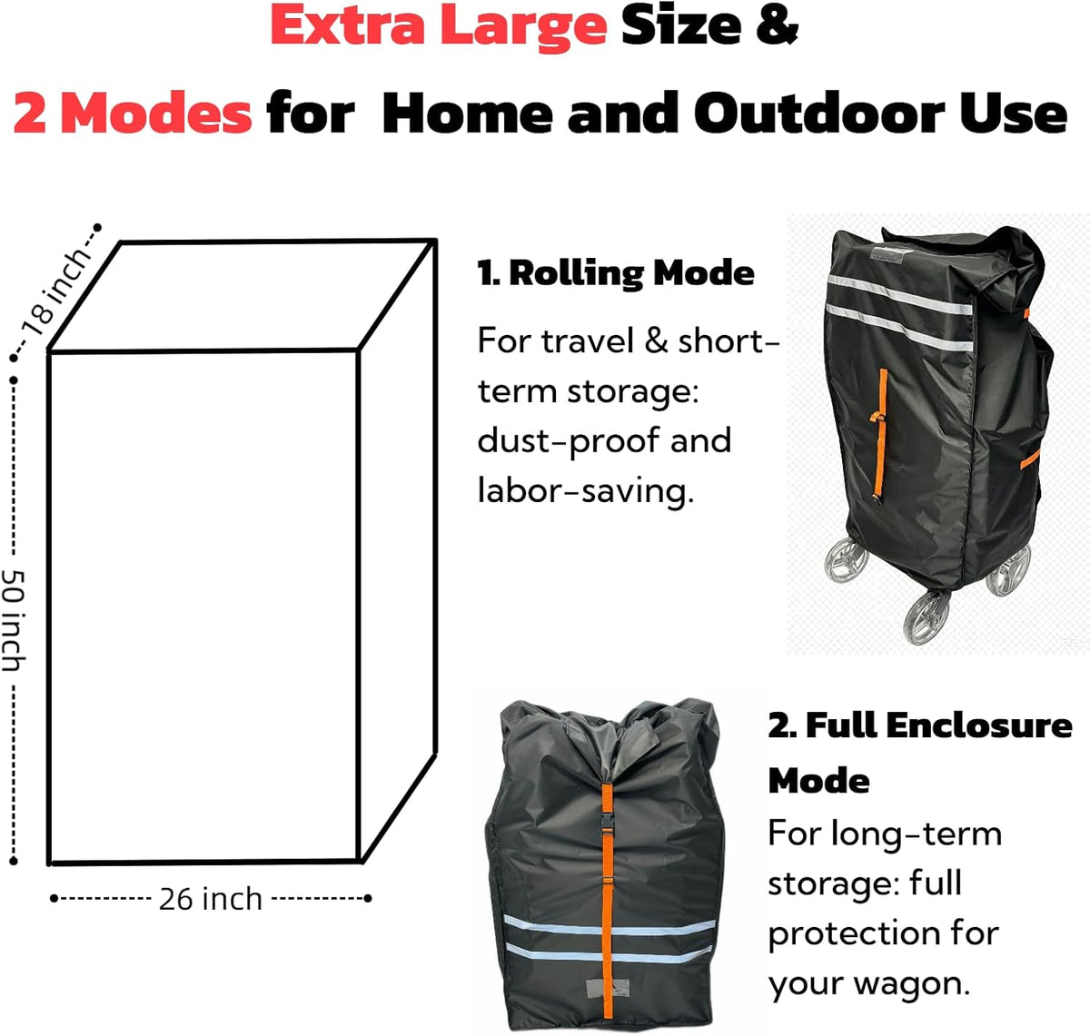 Extra Large Travel Bag Compatible with WONDERFOLD,JEEP,etc