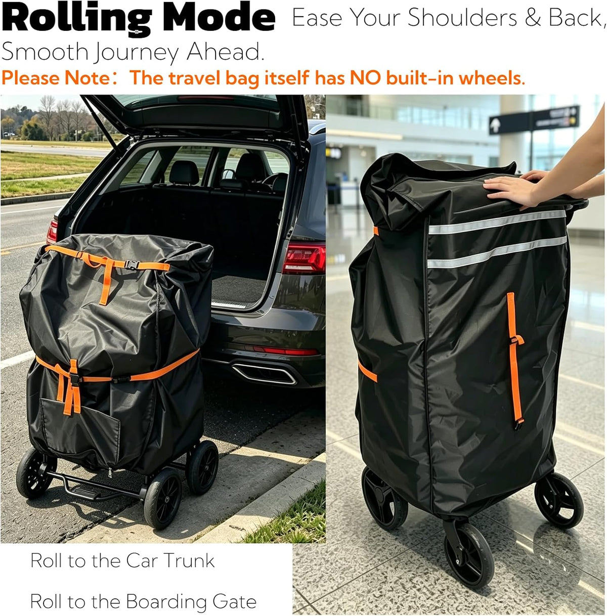 Extra Large Travel Bag Compatible with WONDERFOLD,JEEP,etc