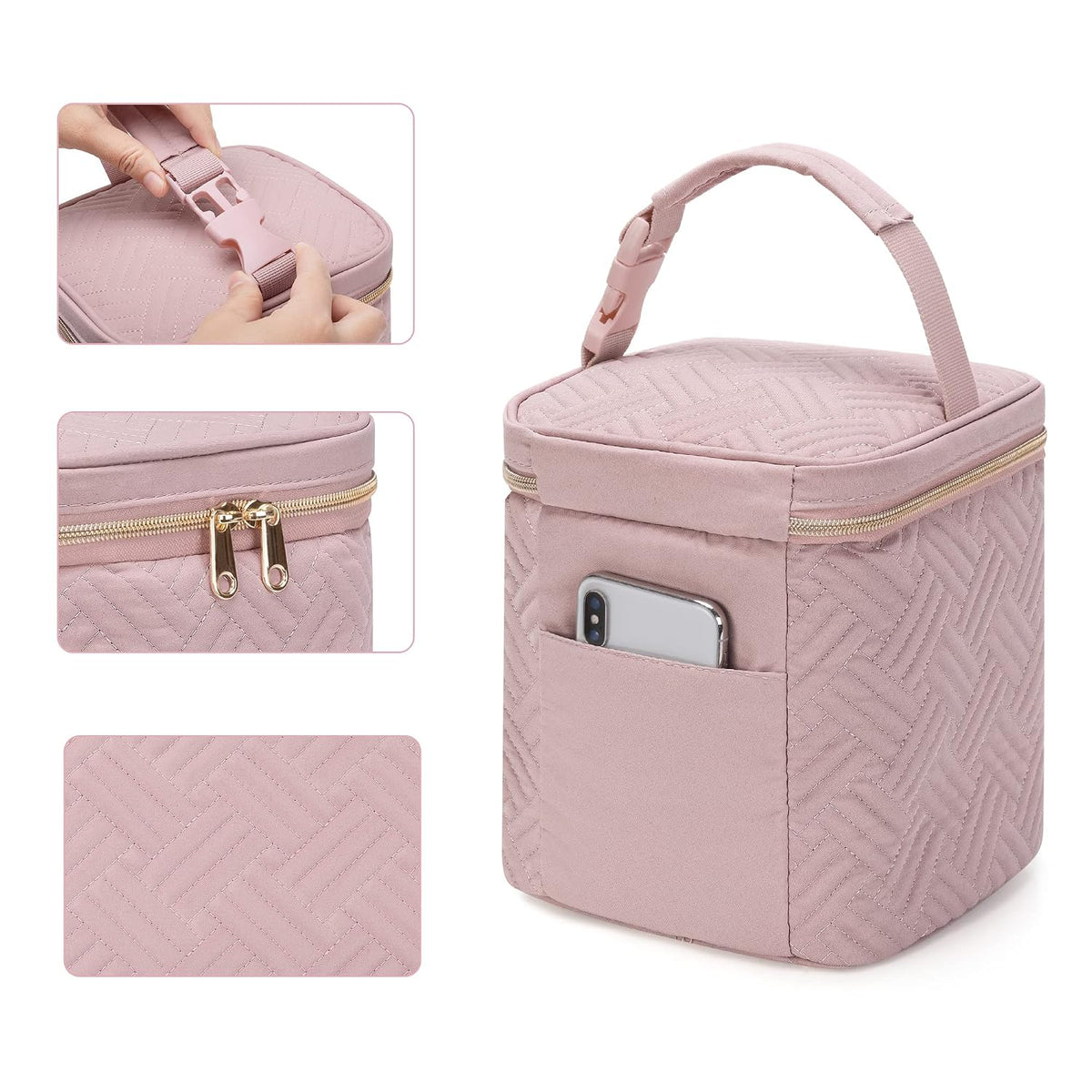 Breastmilk Cooler Bag with Ice Pack, Insulated Baby Bottle Bag