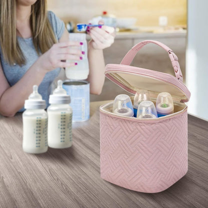 Breastmilk Cooler Bag with Ice Pack, Insulated Baby Bottle Bag