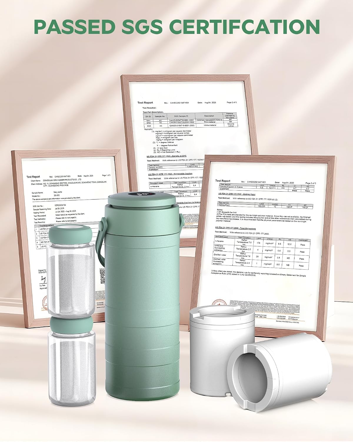 Portable Breast Milk Cooler Bottle with Digital Temp Display