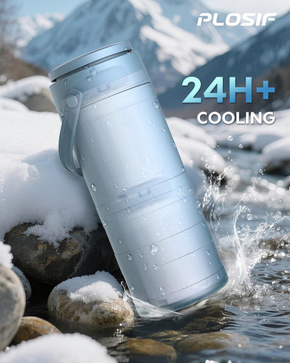 Portable Breast Milk Cooler Bottle with Digital Temp Display