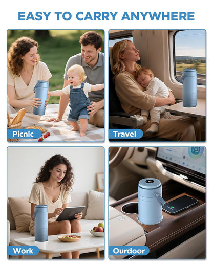 Portable Breast Milk Cooler Bottle with Digital Temp Display