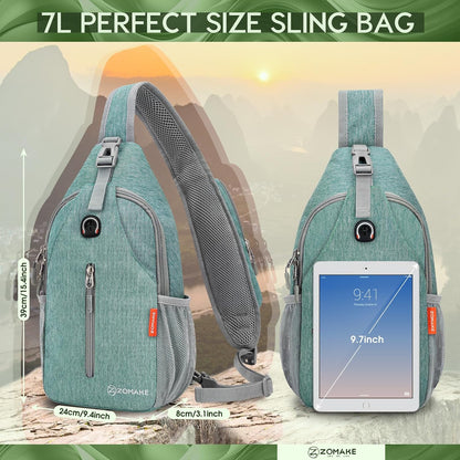 Sling Bag,Small Crossbody Sling Backpack Shoulder Daypack for Travel